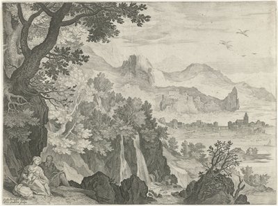 Landscape with the Rest During the Flight into Egypt by Egidius  Sadeler (II)