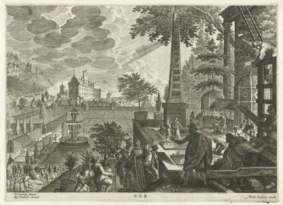 Spring (Ver) (The Four Seasons series) by Egidius  Sadeler (II)