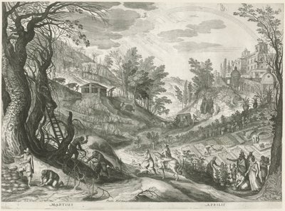 March and April by Egidius  Sadeler (II)
