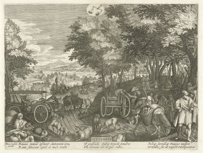 September (The Twelve Months) by Egidius  Sadeler (II)