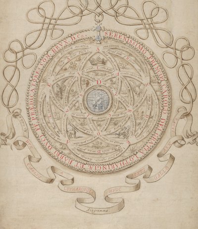 Anagram in Honor of Charles III, Duke of Lorraine and Bar by Aegidius Sadeler II