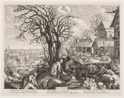 December (The Twelve Months) by Aegidius Sadeler II