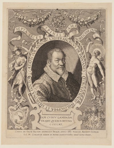 Franciscus de Padoanis Foroliviensis (Francesco da Forlì) by Aegidius Sadeler II