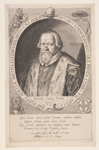 Jacob Chimarrhaeus, Grand Almoner of Rudolph II by Aegidius Sadeler II