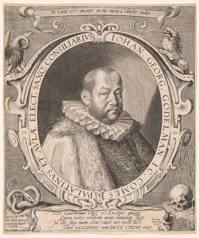 Johann Georg von Gödelmann, Law Professor, Diplomat by Aegidius Sadeler II