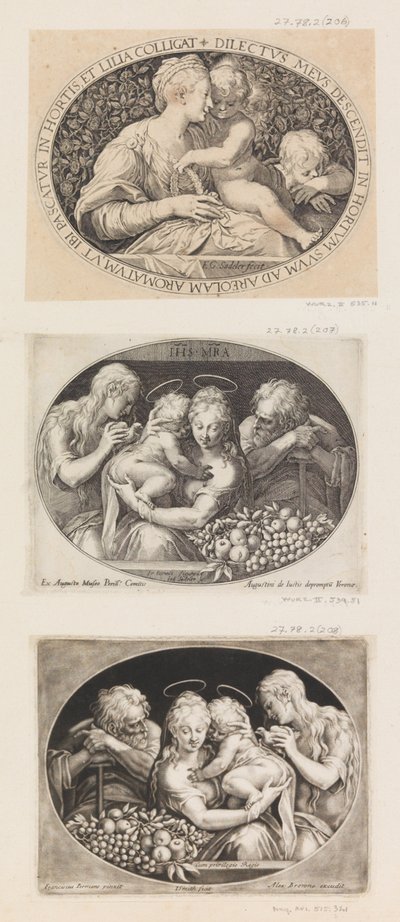 Madonna and Child with St. John by Aegidius Sadeler II