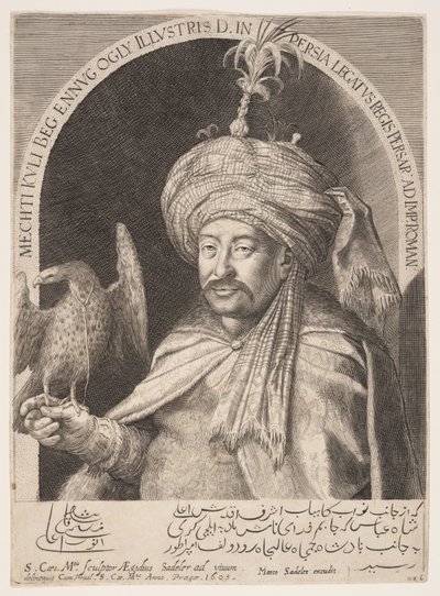 Mehdi Quli Beg, Persian Ambassador in Prague by Aegidius Sadeler II