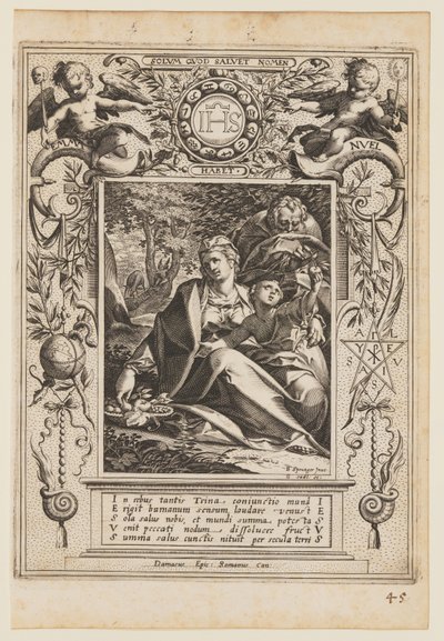 Rest on the Flight into Egypt by Aegidius Sadeler II