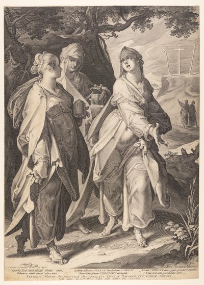 The Three Women Returning from the Tomb by Aegidius Sadeler II