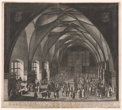 Vladislav Hall, Prague Castle, the Annual Fair by Aegidius Sadeler II