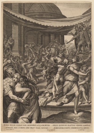 The Rape of the Sabines by Aegidius Sadeler II after Denys Calvaert