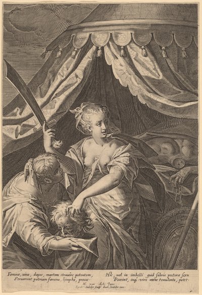 Judith with the Head of Holofernes by Aegidius Sadeler II, after Hans von Aachen