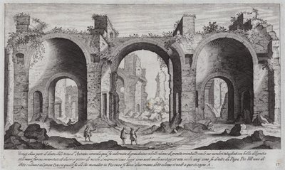 Baths of Caracalla, Rome by Aegidius Sadeler or Saedeler