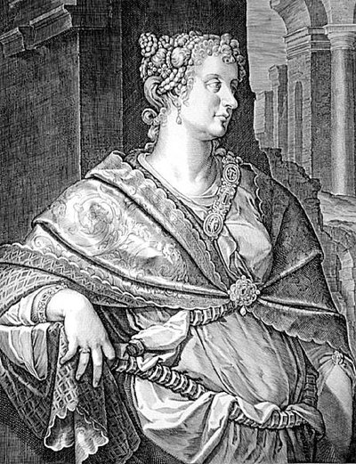 Martia Fulvia, Wife of Titus (engraving) by Aegidius Sadeler or Saedeler