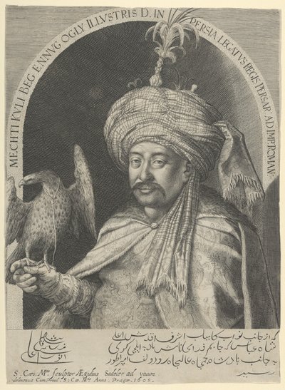Mechti Kuli Beg, Persian Ambassador to Prague by Aegidius Sadeler or Saedeler