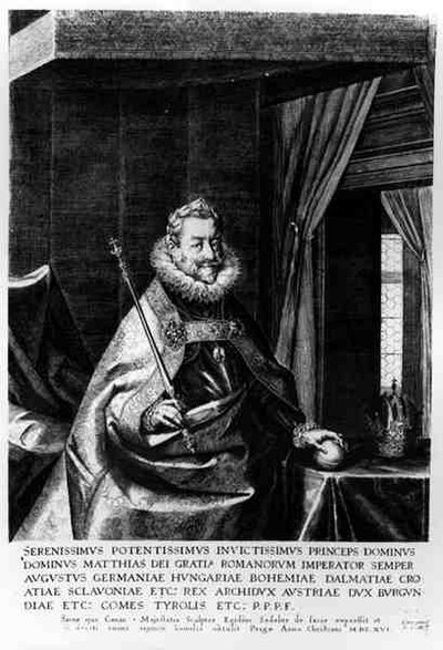 Portrait of Matthias (1557-1619), Holy Roman Emperor, 1616 by Aegidius Sadeler or Saedeler