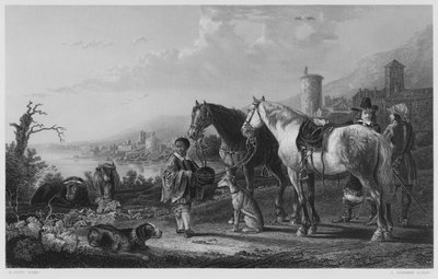The Negro-Page, from the picture in the Royal Collection by Aelbert (after) Cuyp