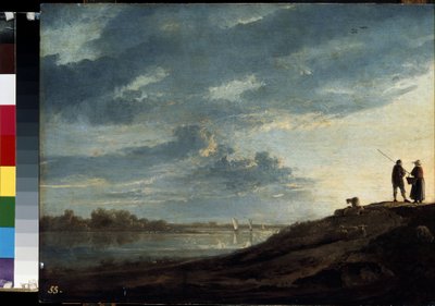 Sunset over a River by Aelbert Cuyp