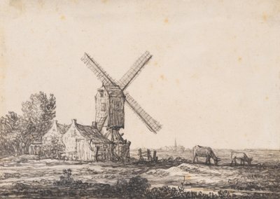 A Landscape with a Mill by Aelbert Cuyp
