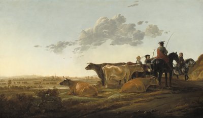 Landscape with Herdsmen, c.1650-52 by Aelbert Cuyp