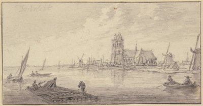 Timber Rafts off Dordrecht by Aelbert Cuyp