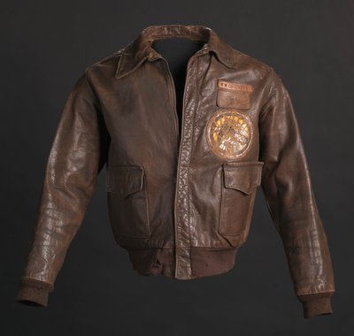 Tuskegee Airman Flight Jacket Worn by Lt. Col. Woodrow W. Crockett, 1942 by Aero Leather Clothing Co.