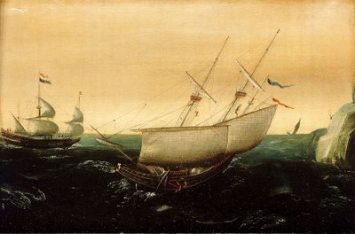 A Dutch Ship Close-Hauled, c.1610 by Aert Anthonisz