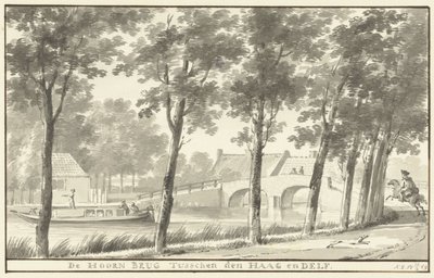 The Hoorn Bridge Between The Hague and Delft by Aert Schouman