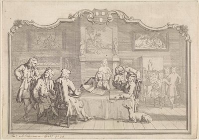 Guild of Saint Luke in Dordrecht by Aert Schouman