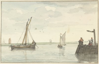 The Stone Beacon and the Pier of Durgerdam by Aert Schouman