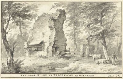 Ruins at Brigdamme on Walcheren by Aert Schouman