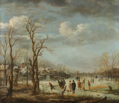 River View in the Winter, 1630-60 by Aert van der Neer
