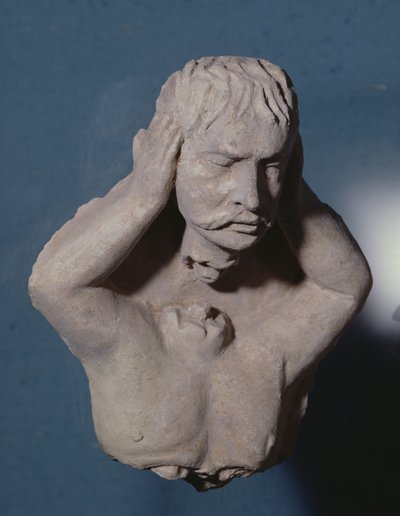 Demon detaching its Head, Greco-Buddhist Style, from Hadda, 1st-4th century by Afghan School