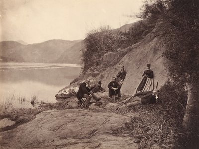 Group Portrait near Fangguangyan Monastery, Fujian by Afong Lai