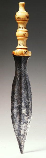 Knife, inscribed 