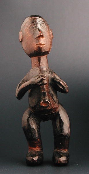 Standing Figure of a European Man Holding a Pipe, South-East Africa, Late 19th Century by African