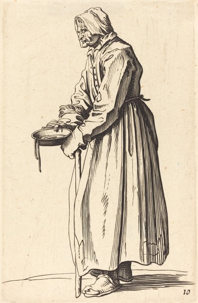 Beggar Woman with Pan by After Jacques Callot