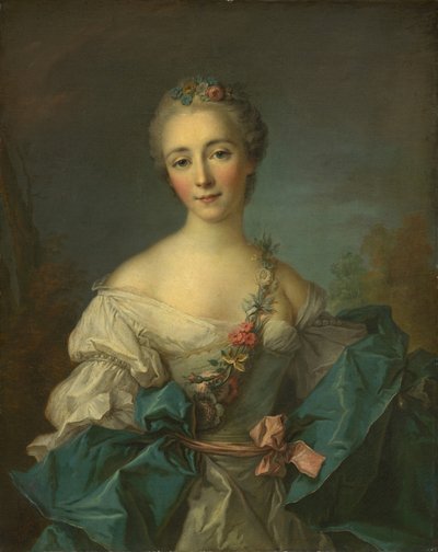 Portrait of a Young Woman by After Jean Marc Nattier