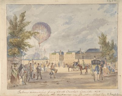 Balloon Ascending Near the Entrance to Lord