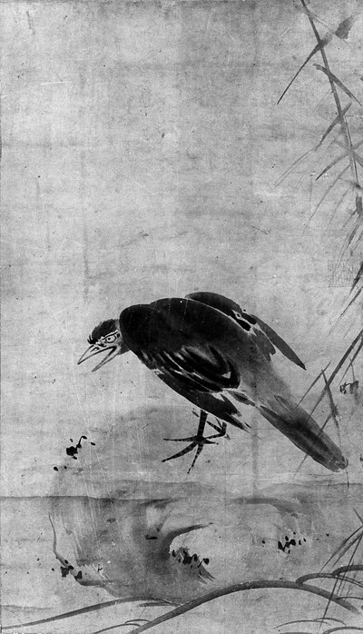 Crow on a Rock by after Sesson Shūkei