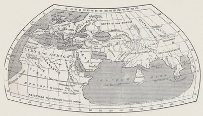 Map of the World, According to Ptolemy, 1923 by Agathodaemon of Alexandria