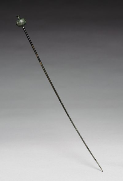 Garment Pin, c.1400 BC (cast and wrought bronze) by Age Bronze