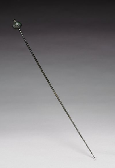 Garment Pin, c.1400 BC (cast and wrought bronze) by Age Bronze