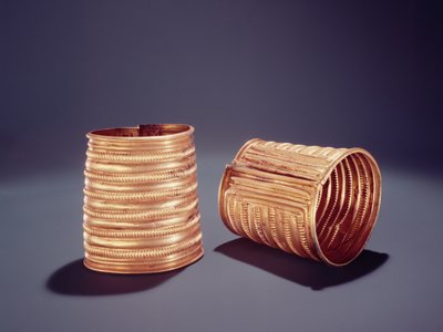 Pair of Armlets, from Derrinboy, County Offaly, Middle Bronze Age by Age Bronze