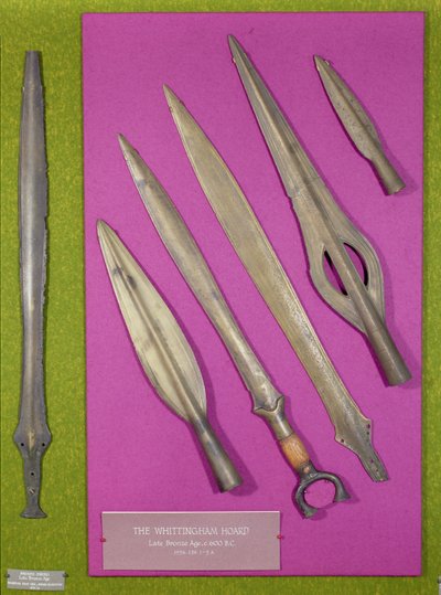 Swords and spearheads from the Whittingham Hoard, Late Bronze Age, c.600 BC by Age Bronze