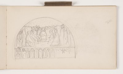 Draft for Tympanum Relief on Copenhagen City Hall by Agnes Slott Møller
