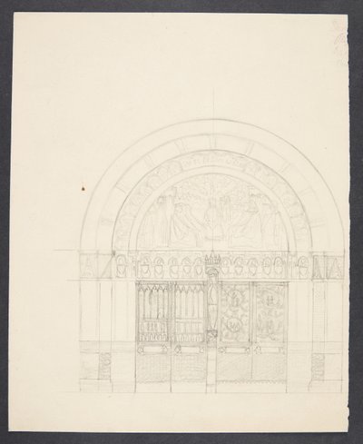 Draft for the Decoration of the Entrance to Copenhagen City Hall by Agnes Slott Møller