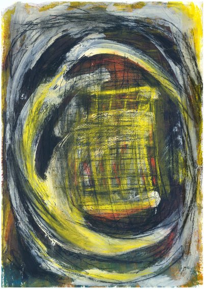 Energetic Yellow Vortex by Agnieszka Paluch