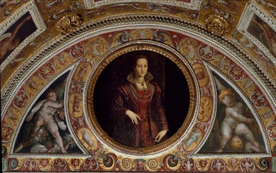 Portrait of Eleonore de Toledo by Agnolo (after) Bronzino