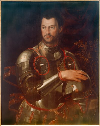 Portrait of Duke Cosimo I in Armor by Agnolo Bronzino